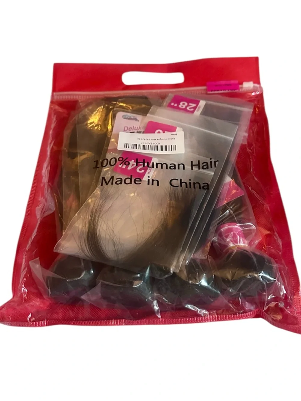 HUMAN HAIR 4 Black Straight Hair Bundles - Sleek Natural Shine